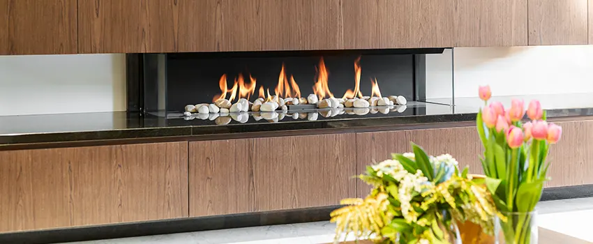 Double-height Fireplace Design Refurbishment in Randolph, Massachusetts