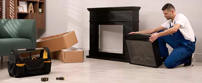 Old Rusted Metal Fireplace Repair And Replacement in Randolph, MA